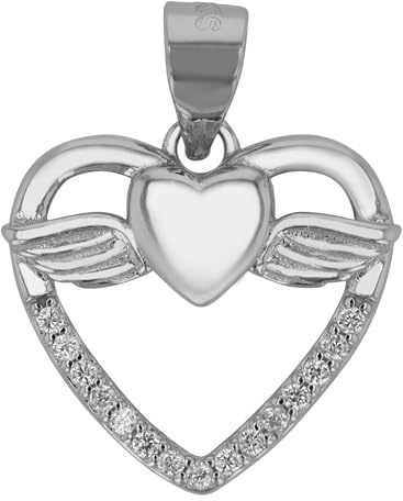 Akzent Anhänger für Damen in 925 Silber, 100% Wasserfest & Hautverträglich