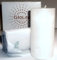 PartyLite GLOLITE-Mini-Pillar-Kerzen Eisfrüchte 5x10cm (2 Stck.), weiß