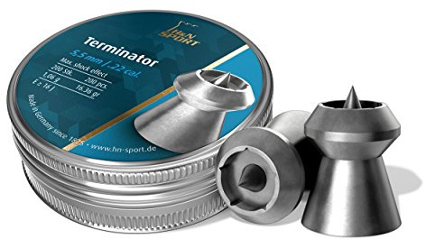 H&N Sport H&N Terminator Hollowpoint Airgun Pellets .22 Caliber / 16.36 Grains (200 Count)