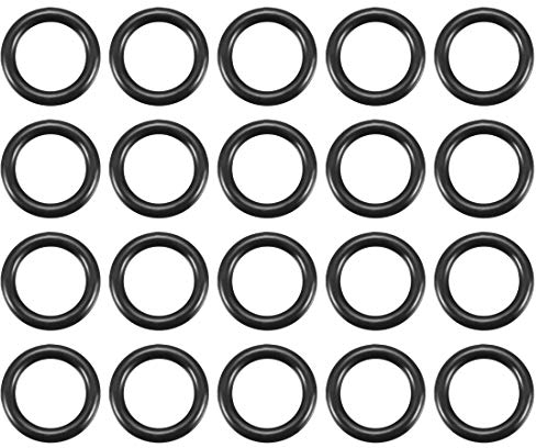 sourcing map Pack mit 20 metrische Dichtung Nitrilkautschuk O-ring 12mm Außendmr. 8mm Innendmr. 2mm Breite