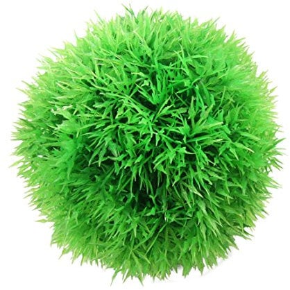 sourcing map Plastic Aquarium Moss Ball Plant/Grass, 4 7/10-inch, Green