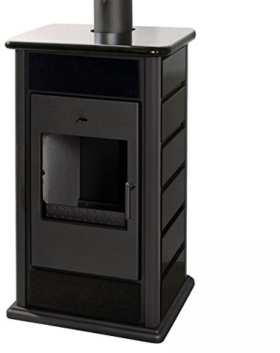 Schmitzker 1107 Alicante Wasserführender Kaminofen Schwarz Blackline/A+