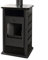 Schmitzker 1107 Alicante Wasserführender Kaminofen Schwarz Blackline/A+