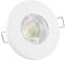 linovum LED Einbaustrahler 5W flach IP65 weiß mit Wasserschutz für Bad, Dusche oder Außen inkl. GU10 Lampe warmweiß 2700K