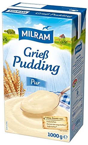 MILRAM Grieß-Pudding, 12er Pack (12 x 1 kg)