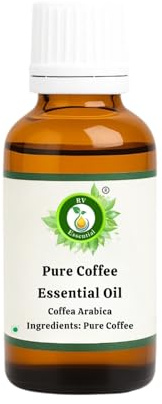 R V Essential Reines Kaffee Ätherische Öl 15ml (0.507 Unzen) - Coffea Arabica (100% reiner und natürlicher Dampf destilliert) Pure Coffee Essential Oil