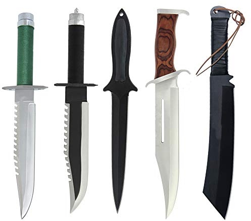 G8DS Messer-Set aus dem Film Rambo 1-4 Sägeverzahnung + Gütelclip