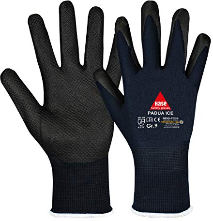 Hase Montagehandschuhe Padua Ice Größe 8, Nylon