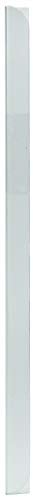 LEO’s - 100 x Klemmschienen Transparent DIN A5 (210 mm) FH 3-4 mm für ca. 30 Blatt - Klemmschiene zum Binden von ungelochten Papier Unterlagen und Blattsammlungen - Klemmleiste aus Hart-PVC