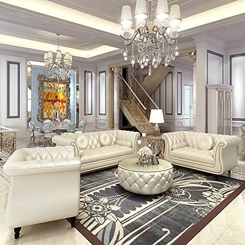 JVmoebel Design Chesterfield Sofagarnitur 3+2+1 Leder Sofa Couchen Sofas Couch Polster