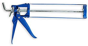 A.S. Création Kartuschenpistole aus Metall mechanische Kartuschenpresse für Dicht- und Klebstoff-Kartuschen mit bis zu 310 ml Inhalt - Übersetzungsverhältnis 5:1 - blau, silberfarben - 902375