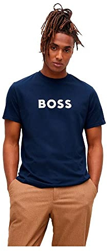 BOSS Mens Neck Logo T-Shirt