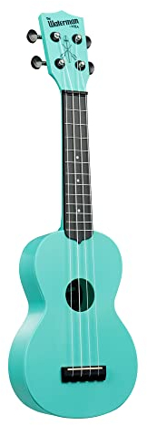 Kala KA-WMG-BL-S Waterman, Sopran-Ukulele – Aqua Mist Glow in the Dark