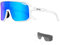 KAPVOE Polarisiert Fahrradbrille Herren Damen Sonnenbrille 3 Wechselgläsern TR90 Sportbrille Radfahren MTB Radbrille Laufen Wandern Golf Baseball Volleyball Tennis Angeln Softball Bergsteigen Blau