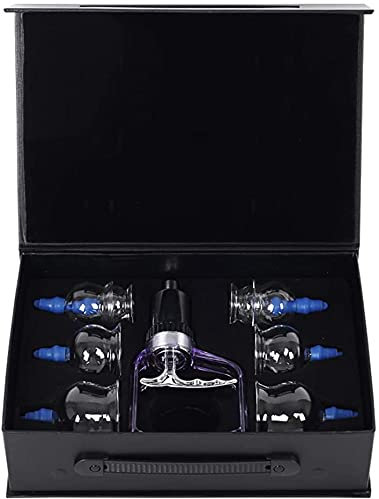 FOOJO Schröpftherapie-Set 8-teiliges Glas-Schröpfset Vakuum-Schröpfsets Schröpfgerät für die tägliche Gesundheitserhaltung, Angestellte, Sportler