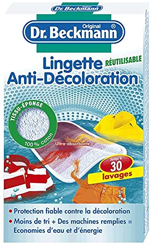 DR BECKMANN - Maxi Lingettes Réutilisables Anti-Décoloration - Économiques et Écologiques pour une Protection Longue Durée de Vos Vêtements - 30 Utilisations par Lingette - Lot De 3 - Vendu Par Lot