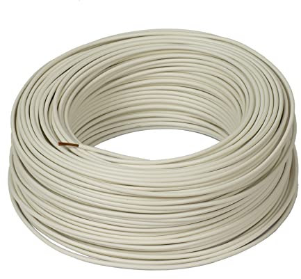 10 Meter ALPTEG H05V-K Kabel 0,75 mm² weiß