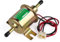 SWAWIS Universal Kraftstoffpumpe Elektrisch 12V HEP-02A, Niederdruck-Kraftstoffpumpe, Benzinpumpe Dieselpumpe, Einlass- und Auslassdurchmesser beträgt 8mm（Gold）