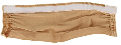 UPQRSG Cache Cordon et Chaîne, Cache Cordon de Lustre, Bande de Crochet et de Boucle en Flanelle, Cache chaîne, Manchon de Câble, Cache câble D'éclairage de Lustre pour Fils D'éclairage, Beige