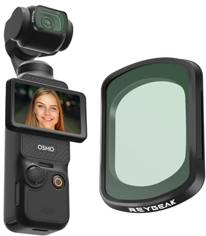 REYGEAK Black Mist Diffusion Filter für DJI Osmo Pocket 3，Schwarze Leichter Diffusionsfilter ，Verträumte Weichzeichner Effektfilter mit Multi-Nano-Beschichtung Softfilter (Black Mist Filter)