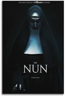 greb Filmposter The Nonne, Raumdekoration, ästhetisches Poster, künstlerisches Poster für Schlafzimmer, Wohnzimmer, Wände, 30 x 45 cm, ungerahmt