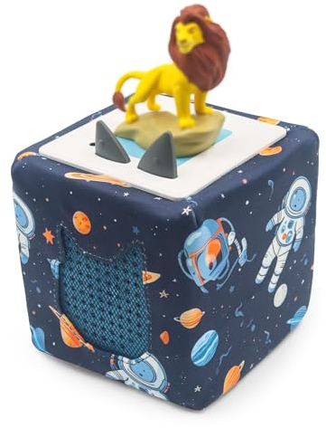 Taladad für Toniebox Bezug, Schutzhülle Case Schutzfolie,Schutzcover Bezug for Toniebox Speaker Hülle Bezug Toniebox Starter Zubehör Schutzhüllen(Astronauten)