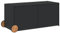 vidaXL Gartentruhe mit Rollen, Kissenbox Auflagenbox mit Deckel, Gartenbox Garten Aufbewahrungsbox mit wasserfestem Beutel, Spielzeugbox Gartenmöbel, Schwarz 283L Poly Rattan