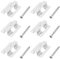 LT Easiyl Lot de 100 clips de terrasse en acier inoxydable Composite Clips de fixation cachés avec 100 vis pour fermeture de sol en bois de bambou WPC/BPC