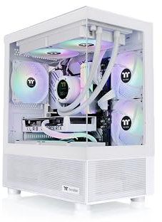 Thermaltake View 170 TG ARGB Snow Micro-ATX Case; 3x120mm ARGB Fans Included; Supports Up to 280mm Radiator; Front & Side Dual Tempered Glass Panel; CA-1Z4-00M6WN-00; 3 Year Warranty