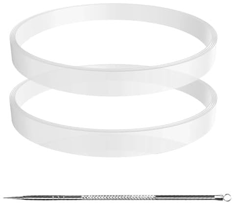 Paquete de 2 juntas de goma de repuesto, junta tórica blanca para Ninja Batidora Auto iQ BN495EU BN750EU BN800EU CB350EU BL450EU BL492EU BL480D BL682EU (Φ10cm)