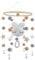 Mobile Baby, Baby Mobile, Mobile Babybett, Baby Sachen, Mobile Baby Windspiele, Holz Mit Filzbällen 3d Wolken, Bettglocke Anhänger für Babybett Jungen und Mädchen(Weißes Kaninchen)