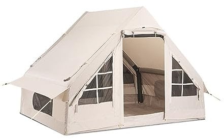 UHJKLA Zelte Aufblasbares Dachzelt Wasserdichtes Zelt Größeres Luxus-Camping-Hotelzelt im Freien Familienpartyzelt