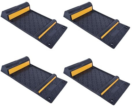 Set di 4 tappetini per guida di parcheggio, 11 x 21 cm, 28 x 53 cm, antiscivolo e durevole, accessori di aiuto al parcheggio per veicoli da garage