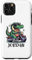 Hülle für iPhone 11 Pro Jordan Fun Alligator Motorrad Design für Jungen Name Jordan