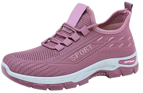 Sneaker Schwarz Damen Outdoor Freizeitschuhe Frauen Fitnessschuhe Leicht und Bequem Straßenlaufschuhe Klassische Hallenschuhe Running Stoffschuhe Lässige Komfort Turnschuhe Gym Tennisschuhe