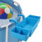 SOARFLY Pool Aufbewahrungskorb, Aufbewahrungskorb Hängend Pool mit 2 Getränkehalter Pool, Poolkorb Aus Recyceltem Kunststoff für Oberirdisches Poolzubehör, Blau