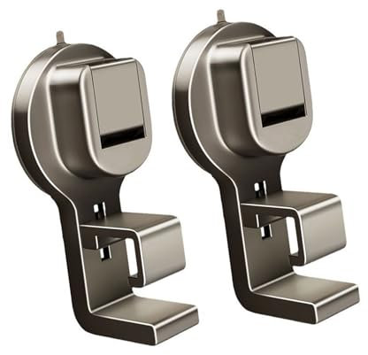 Beimus Gancho de pared con ventosa para lavabo, ganchos extraíbles para ventana de baño, puerta de cristal