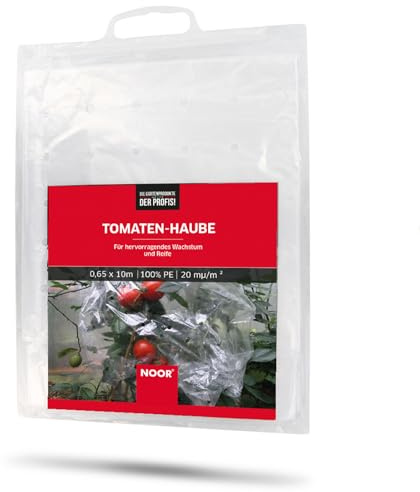NOOR Tomatenhaube gelocht - transparente Folie 65 cm x 10 m