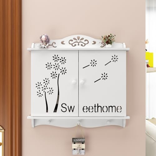 Electricity Meter Housing With Double Door, Strudy& Long-lasting, Replacement Cover For Fuse Box & Breaker Panel, Wall Mounted Easy To Install(60x48x5cm)