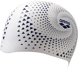 Arena Unisex Adult Reversible Training Swim Cap Men and Women 2-in-1 Silicone Bathing Cap Waterproof Comfortable Fit