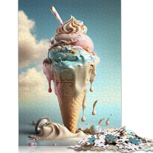 Jigsaw Puzzle Adult Ice III 1000 Pieces Jigsaw Puzzles Wooden Puzzle for Adults Age 18+ Learning Game 1000pcs (75x50cm)