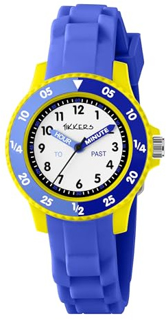 Tikkers Kids Blue Silicone Strap Timer Teacher Watch