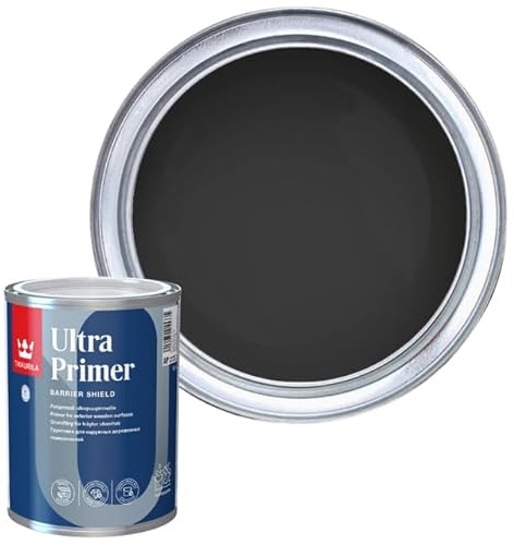 TIKKURILA Ultra Primer - High Performance Matt Primer Paint For Exterior Wood - 3 Litres Midnight Y498