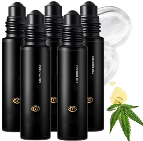Augen-Reparatur-Stift für Männer, Unteraugen-Sticks, Anti-Aging-Unteraugen-Serum, Essenzöl für Tränensäcke und Augenringe, kühlende Sticks spenden Feuchtigkeit und Depuffing (5 Stück)
