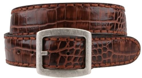 Sendra Boots Herren Leder Gürtel Braun 100 cm