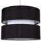 MiniSun | Modern 2 Tier Ceiling Light Shade in a Black Finish | Pendant Lights, Home Décor & Improvement Essential | 260cm Shade Width