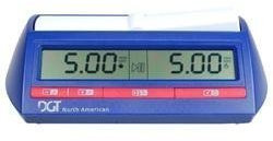 DGT North American Chess Clock - 2 Player, 8+ Age, Blue, White, Red - Chess Clock Game