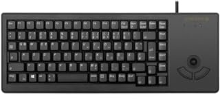 CHERRY G84-5400 XS, Compact Keyboard with Trackball, French Layout (AZERTY), Wired (USB-A port), Mechanical ML Switches, Black