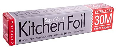 Essential Housewares - 30m Premium Kitchen Foil - 30cm Wide - Cooking, BBQ, Roasting