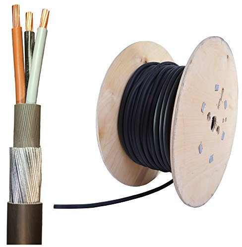 50m Drum 4mm 3 Core SWA Steel Wire Armoured Outdoor Cable 6943X XLPE SWA PVC